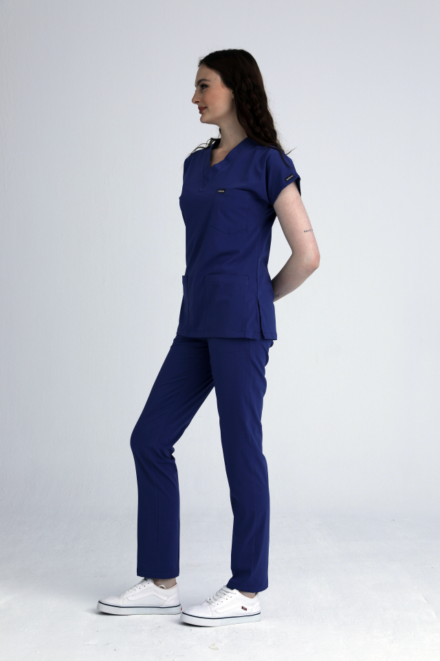 Scrubs | İndigo Mavi | Alt & Üst Üniforma Takımı | Balform